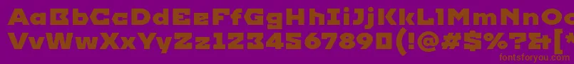 Imperial Font – Brown Fonts on Purple Background