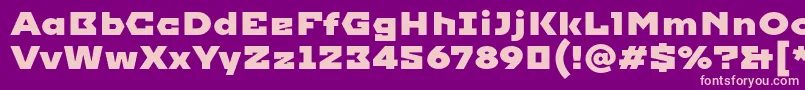フォントImperial – 紫の背景にピンクのフォント
