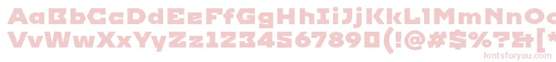 Imperial Font – Pink Fonts on White Background