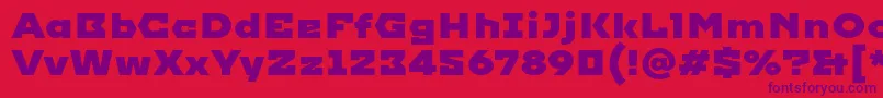Шрифт Imperial – фиолетовые шрифты на красном фоне