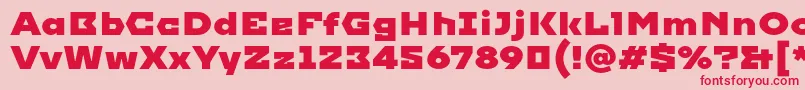 Imperial Font – Red Fonts on Pink Background