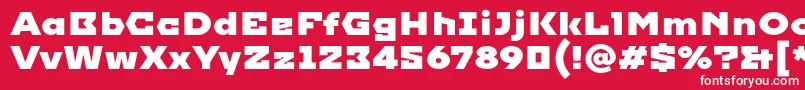 Imperial Font – White Fonts on Red Background
