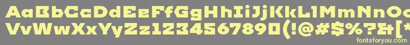 Шрифт Imperial – жёлтые шрифты на сером фоне