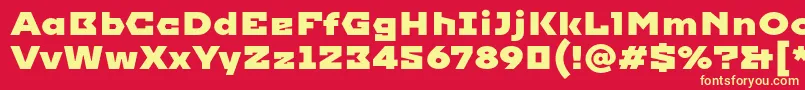 Imperial Font – Yellow Fonts on Red Background