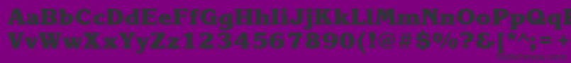 KorinnablackcttBold Font – Black Fonts on Purple Background