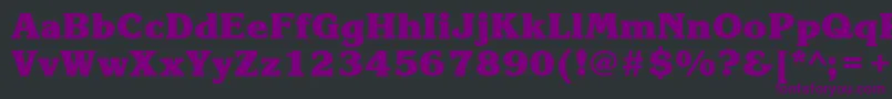 KorinnablackcttBold Font – Purple Fonts on Black Background
