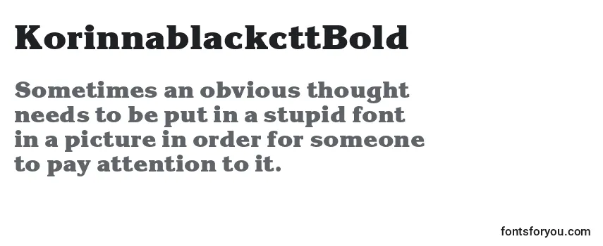 KorinnablackcttBold-fontti
