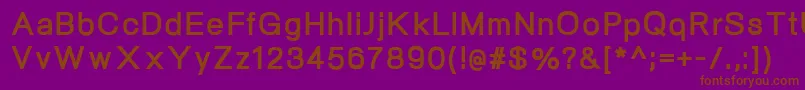 NeogramExtrabold Font – Brown Fonts on Purple Background