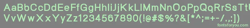 NeogramExtrabold Font – Green Fonts on Gray Background