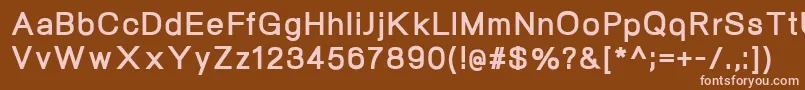 NeogramExtrabold Font – Pink Fonts on Brown Background