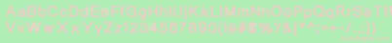 NeogramExtrabold Font – Pink Fonts on Green Background