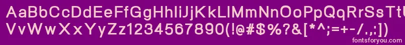 NeogramExtrabold Font – Pink Fonts on Purple Background