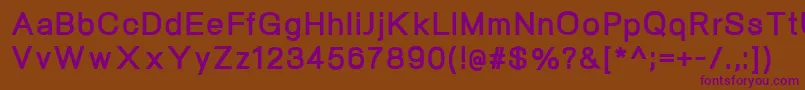 NeogramExtrabold Font – Purple Fonts on Brown Background