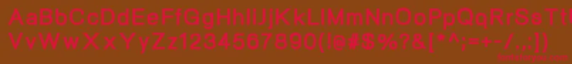 NeogramExtrabold Font – Red Fonts on Brown Background