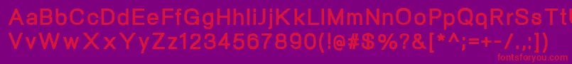 NeogramExtrabold Font – Red Fonts on Purple Background