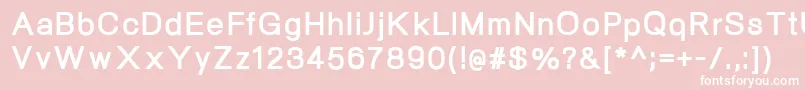 NeogramExtrabold Font – White Fonts on Pink Background