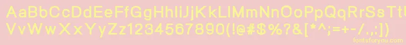NeogramExtrabold Font – Yellow Fonts on Pink Background