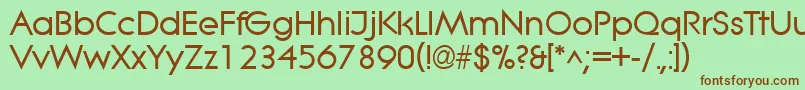 LitheBold-fontti – ruskeat fontit vihreällä taustalla