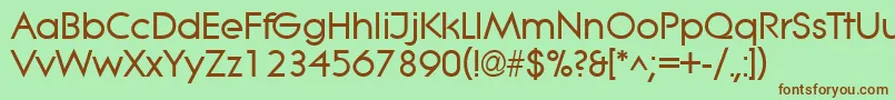 LitheBold Font – Brown Fonts on Green Background