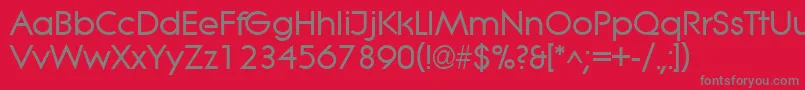 LitheBold Font – Gray Fonts on Red Background