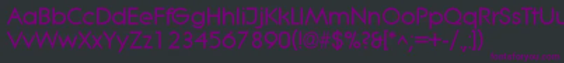 LitheBold Font – Purple Fonts on Black Background