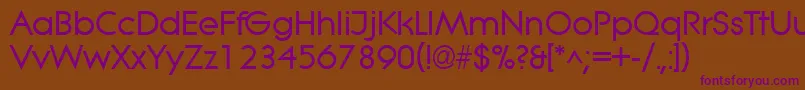 LitheBold Font – Purple Fonts on Brown Background
