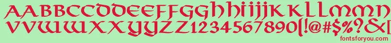 More about VikingNormalBold Font VikingNormalBold Font – Red Fonts on Green Background