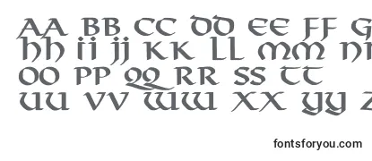 Überblick über die Schriftart VikingNormalBold