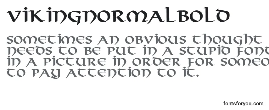 Überblick über die Schriftart VikingNormalBold