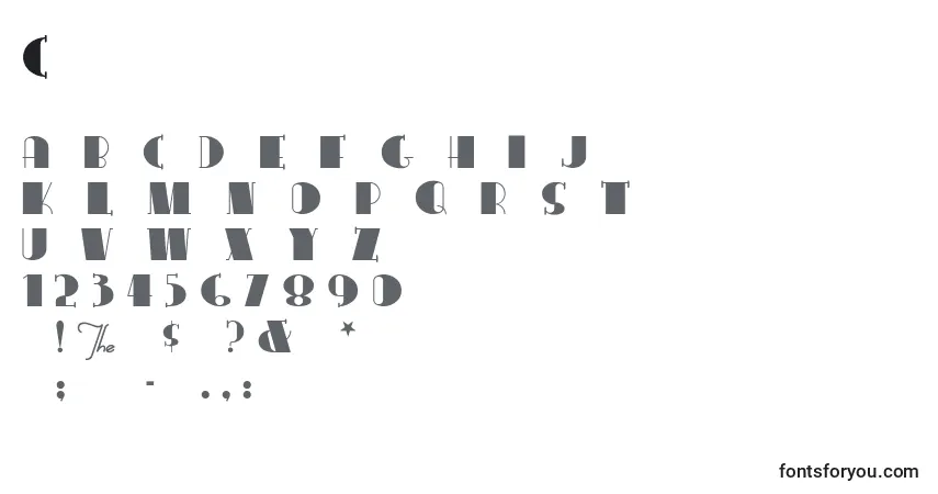 Schriftart Congaline – Alphabet, Zahlen, spezielle Symbole