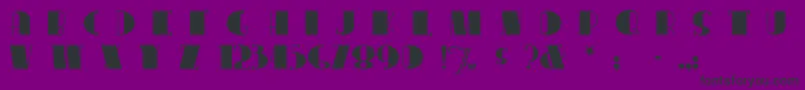 Шрифт Congaline – чёрные шрифты на фиолетовом фоне