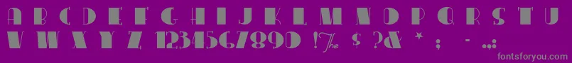 Congaline Font – Gray Fonts on Purple Background