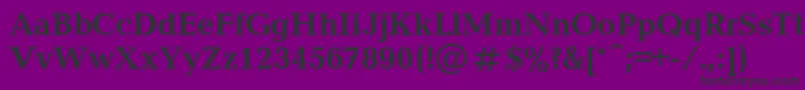 BalticacBold Font – Black Fonts on Purple Background