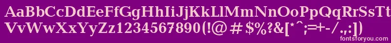 BalticacBold Font – Pink Fonts on Purple Background