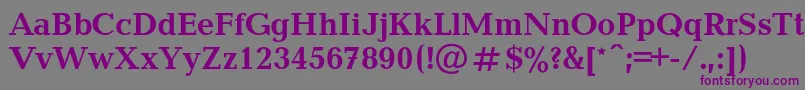 BalticacBold Font – Purple Fonts on Gray Background