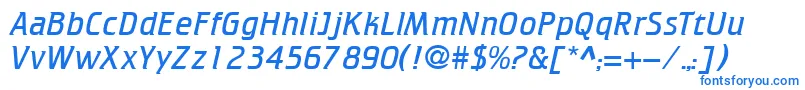Cricketlight Font – Blue Fonts on White Background