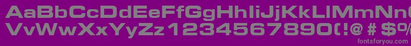 fuente EurostileLtBoldExtended2 – Fuentes Grises Sobre Fondo Morado