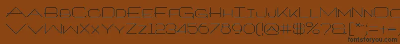 Architxt Font – Black Fonts on Brown Background