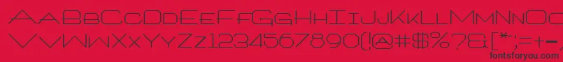Architxt-Schriftart – Schwarze Schriften auf rotem Hintergrund