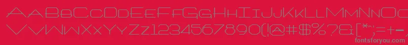 Fonte Architxt – fontes cinzas em um fundo vermelho