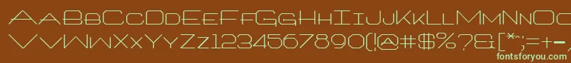 Architxt Font – Green Fonts on Brown Background