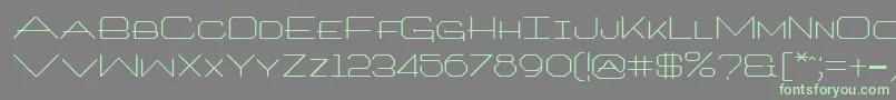 Saiba mais sobre a fonte Architxt Fonte Architxt – fontes verdes em um fundo cinza
