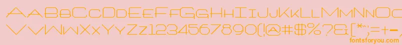 Architxt-Schriftart – Orangefarbene Schriften auf rosa Hintergrund