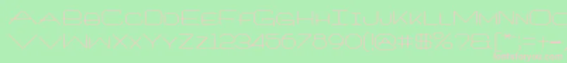 Architxt Font – Pink Fonts on Green Background