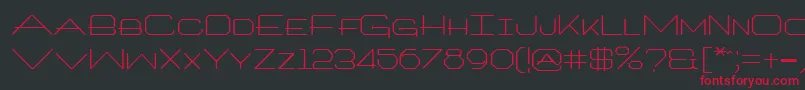 Architxt Font – Red Fonts on Black Background