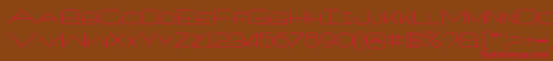 Шрифт Architxt – красные шрифты на коричневом фоне