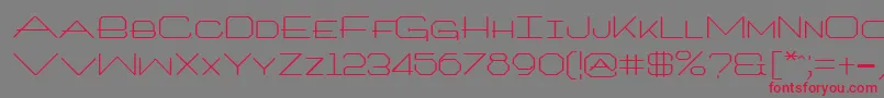 Architxt-Schriftart – Rote Schriften auf grauem Hintergrund