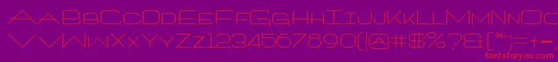 Architxt Font – Red Fonts on Purple Background