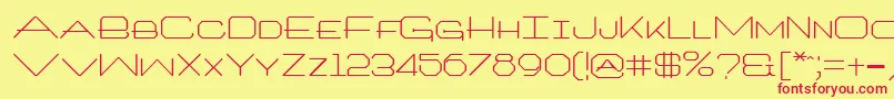 Architxt Font – Red Fonts on Yellow Background