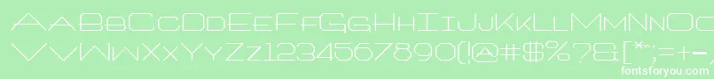 Architxt Font – White Fonts on Green Background